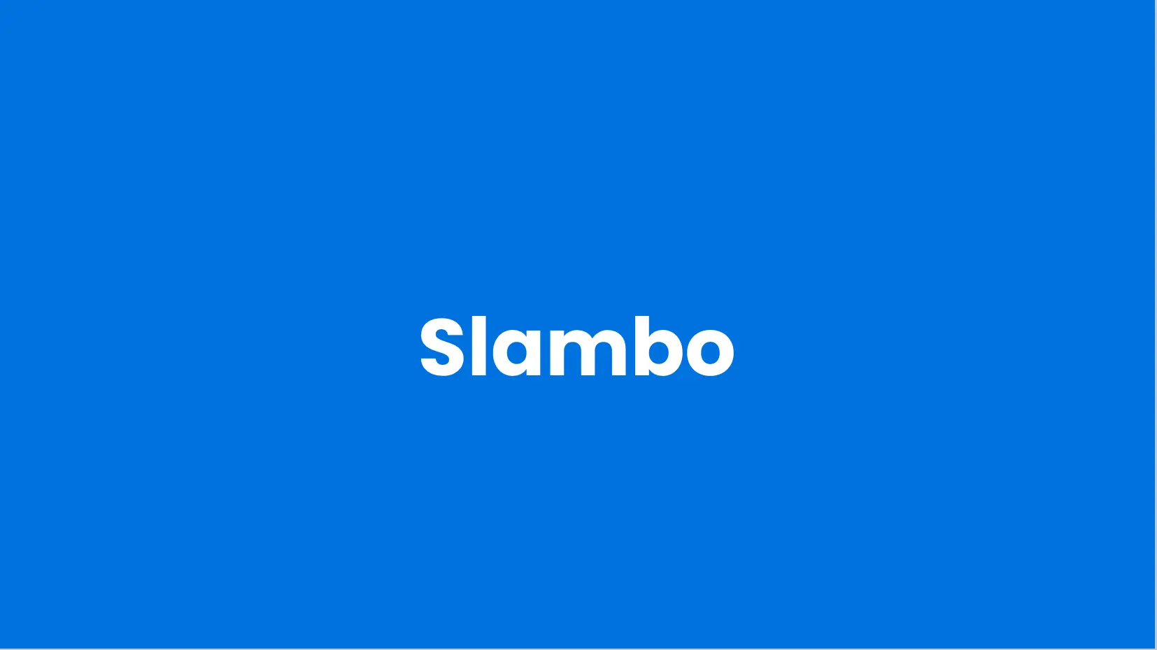 Slambo digital