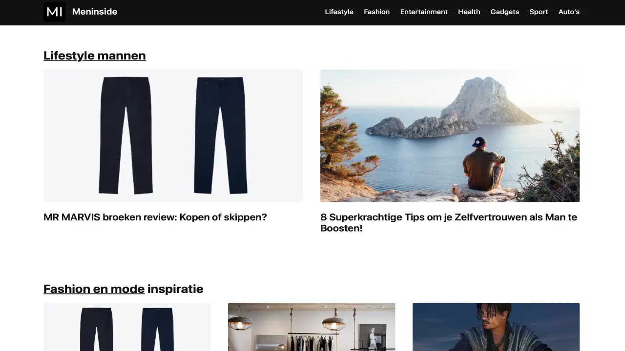 Meninside.nl website gemaakt door Slambo